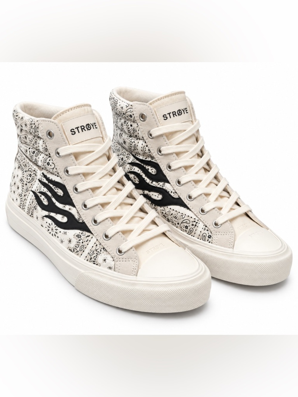 Straye Venice Cream Rag Sneakers Size 10